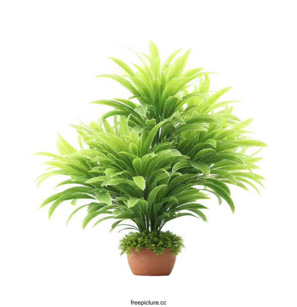 [Transparent Background PNG]Potted Plant in a Terracotta Pot