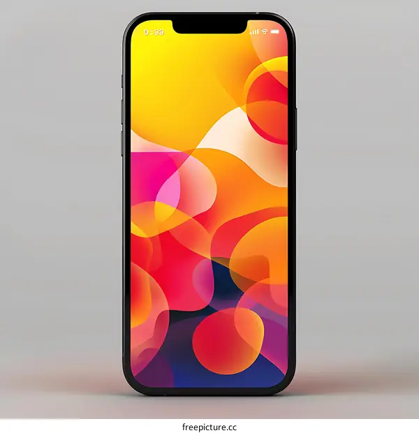 Abstract Phone Wallpaper With Colorful Circles