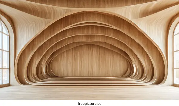 Modern Wooden Architectural Interior Design