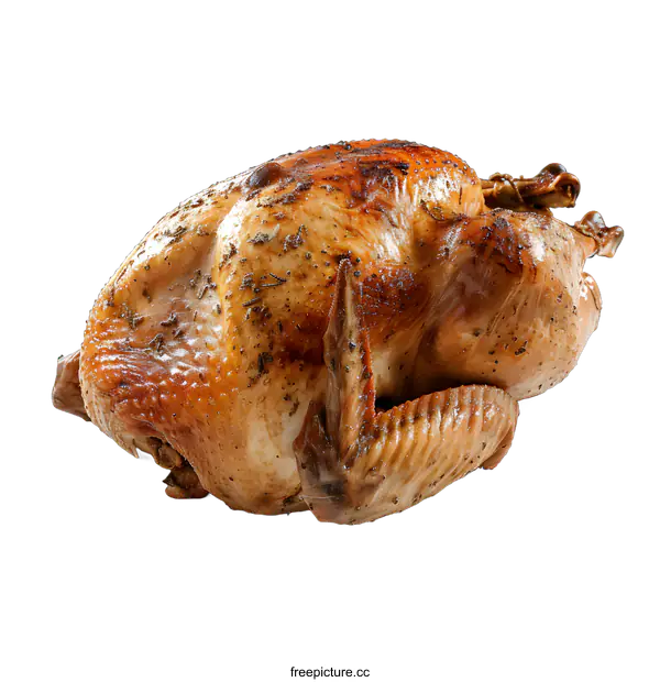 [Transparent Background PNG]Roasted Turkey on White Background