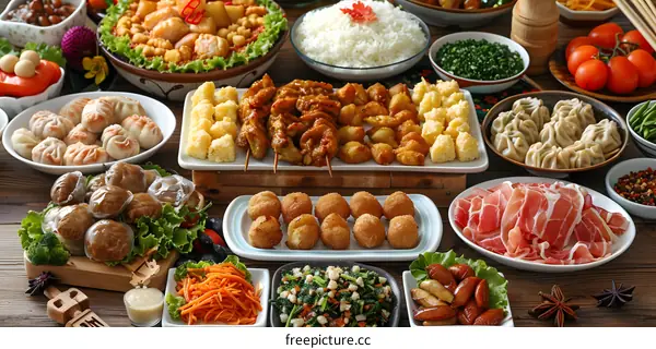 A Table Full of Delicious Food