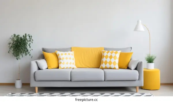 Airy minimalist living room