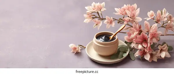 Natural Skincare Treatment with Flowers