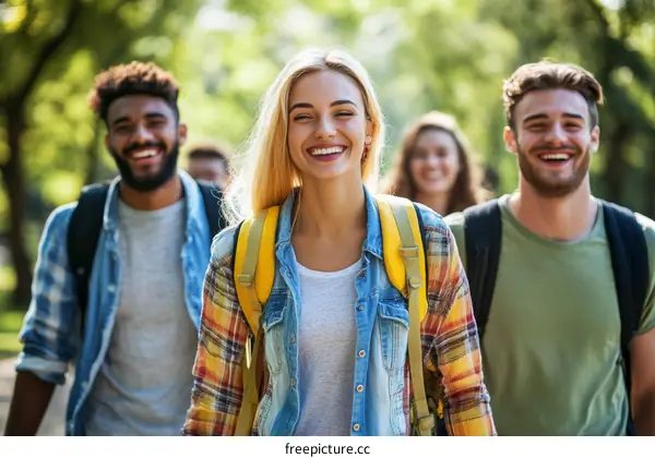 Group of Diverse Friends Outdoors