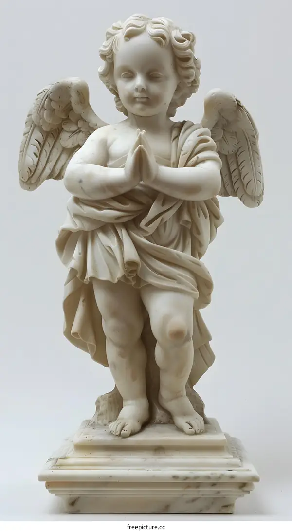 Praying cherub