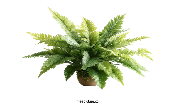 [Transparent Background PNG]Potted Fern Plant Indoor Decoration