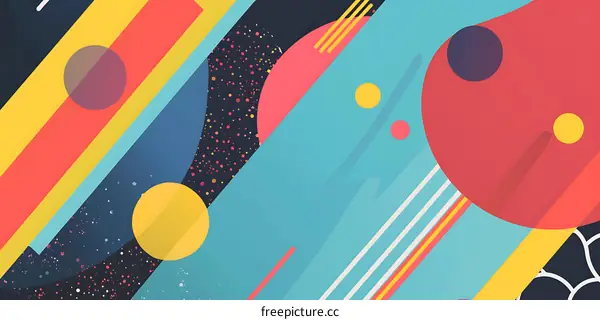 Abstract Geometric Shapes Background Pattern Design