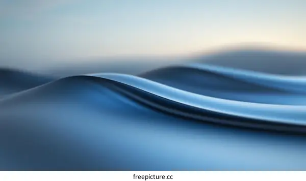 Abstract Blue Wave Motion Design