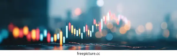 Financial market data illustration