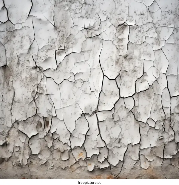 Cracked White Paint Texture