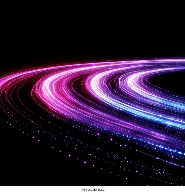 Abstract Colorful Light Trails Design