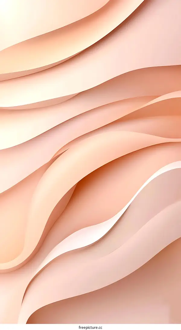 Abstract Pink and White Wavy Background