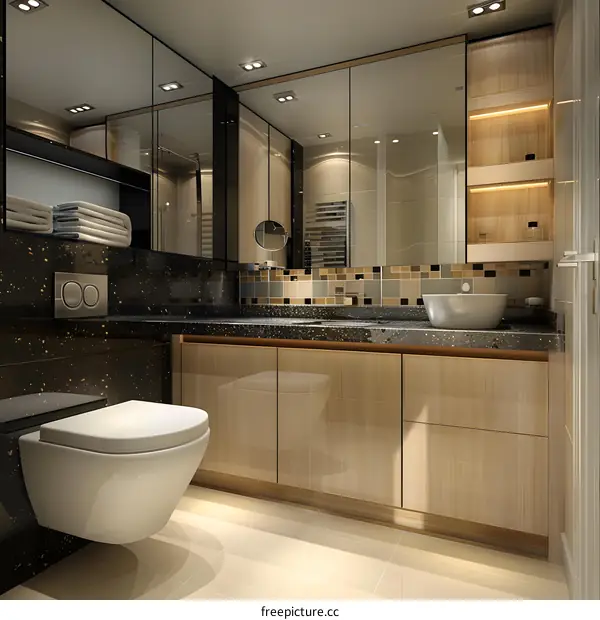 Stylish Design of Modern and Simple Bathroom