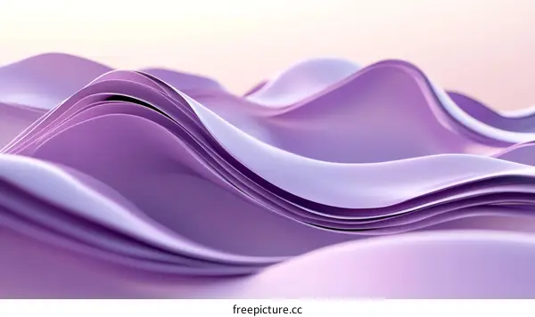 Abstract Purple and Lavender Wave Design