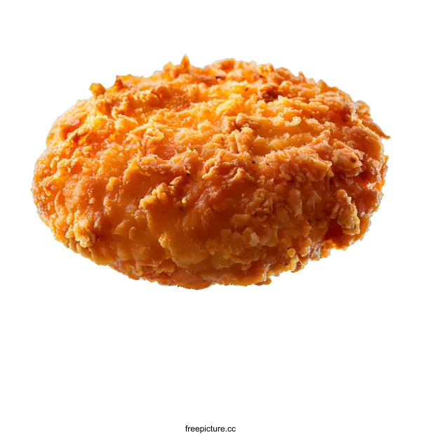 [Transparent Background PNG]Fried breaded chicken patty