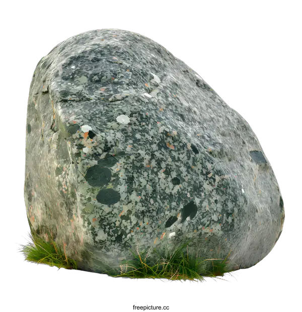 [Transparent Background PNG]Large Gray Rock Isolated On White Background