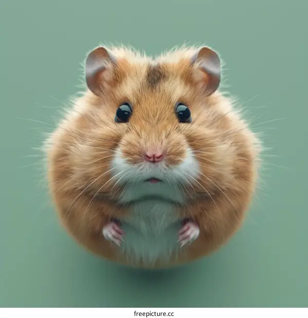 Cute Brown Hamster Looking at the Camera