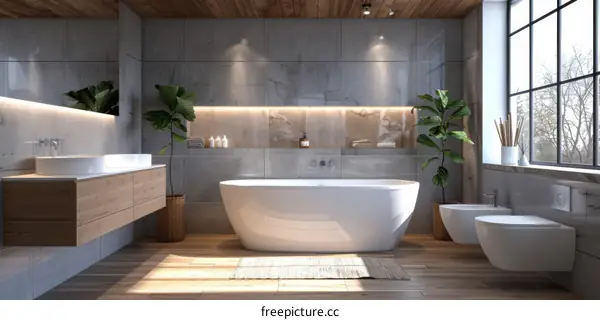 Modern Stylish Bathroom Interior Design