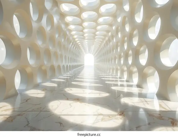 Parametric Tunnel: Futuristic Architecture