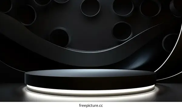 Abstract Dark Product Display Platform