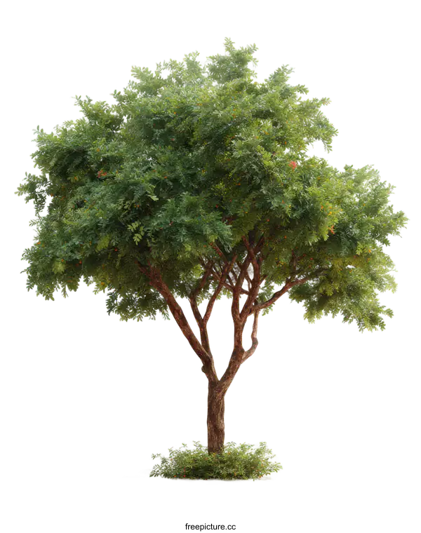 [Transparent Background PNG]Full Green Tree Isolated on White Background
