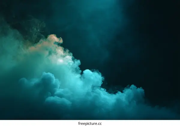 Abstract Colorful Smoke Clouds Background
