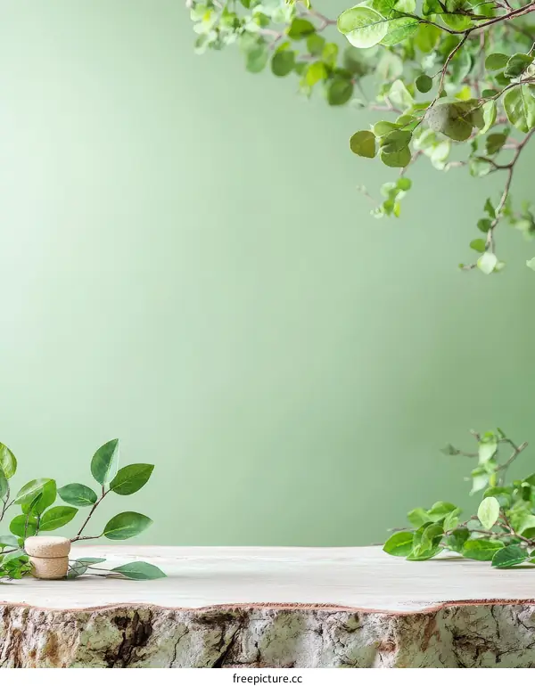 Fresh Green Nature Table Top Display