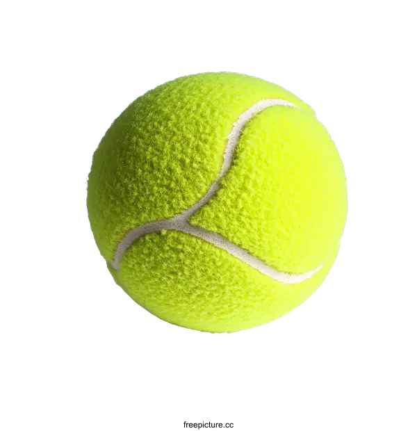 [Transparent Background PNG]Close-up of a Tennis Ball against a White Background