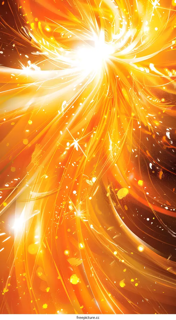 Abstract orange energy background