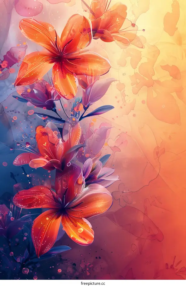 Lily Flower Illustration Design