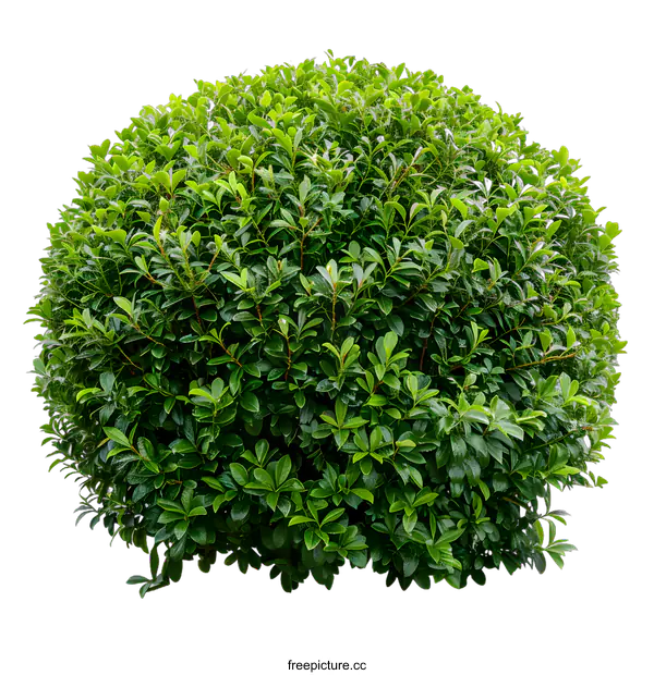 [Transparent Background PNG]Green Bush Isolated On White Background
