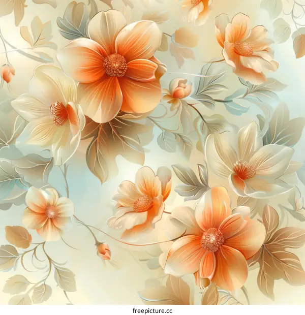 Hand-Painted Botanical Floral Illustration Design