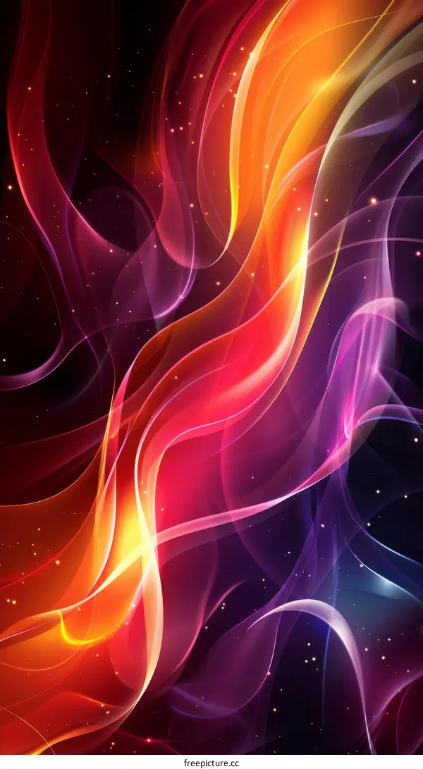 Vivid Firework in Fiery Red and Purple