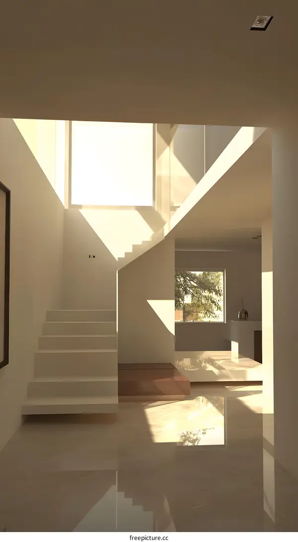 Modern Minimalist Staircase Interior Design