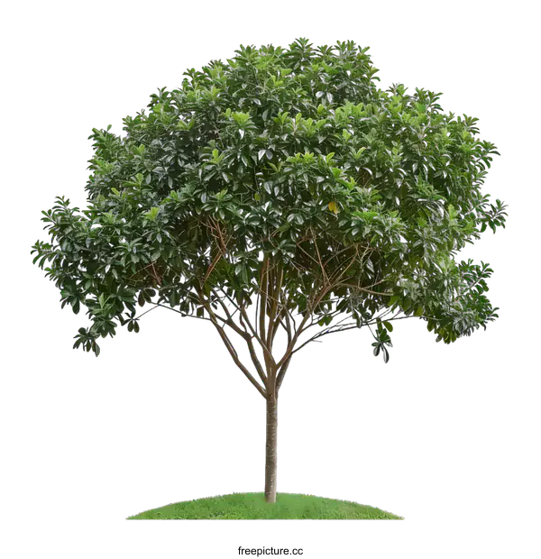 [Transparent Background PNG]Green Tree Isolated On White Background