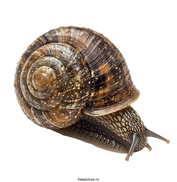 [Transparent Background PNG]Snail Shell on White Background