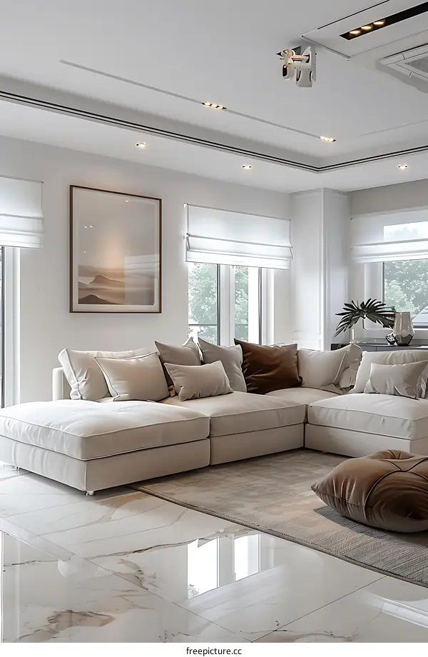 Bright Modern Living Room Interior Design