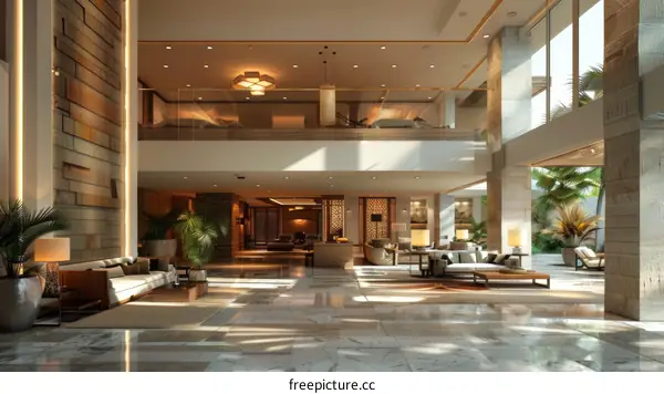 Luxury Hotel Lobby Interior Design