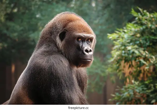 Close-up of a Majestic Gorilla in the Wild