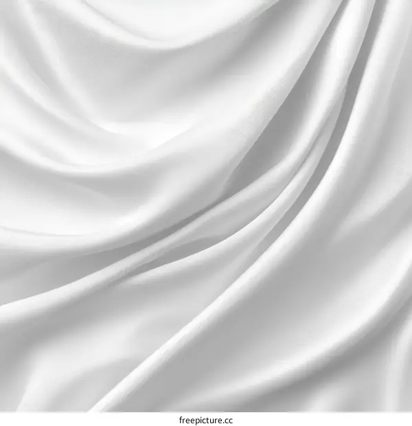 Elegant White Silk Fabric Texture