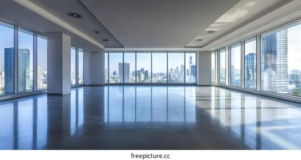 Modern Office Space with City View