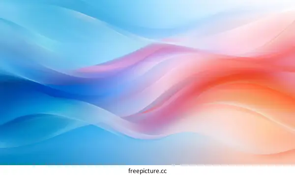 Abstract Color Waves Background Design