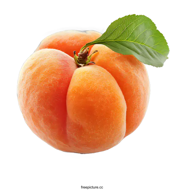 [Transparent Background PNG]Close-up image of an apricot