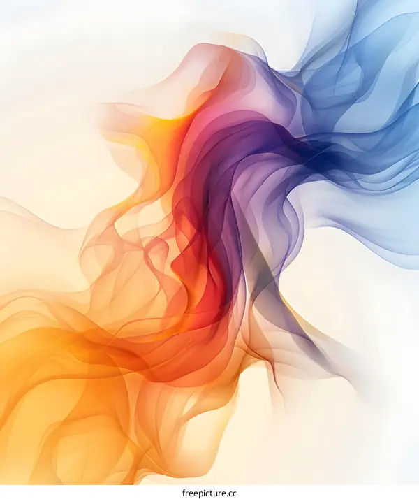 Colorful abstract silk