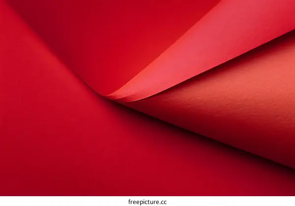 Abstract Red Paper Layers Geometric Design