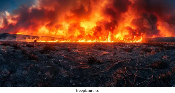 Firefighters Battle Wildfire Blazes