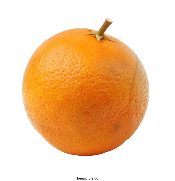 [Transparent Background PNG]Whole Orange Fruit Isolated on White Background