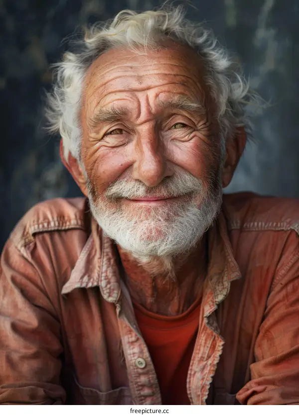 Portrait of a Smiling Senior Caucasian Man
