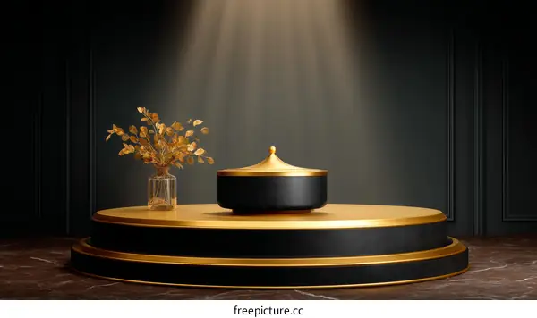 Luxury Gold and Black Product Showcase