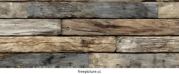Vintage Wooden Plank Wall Texture Design